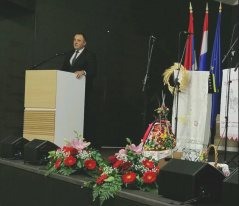21. јун 2021. Председник Одбора за дијаспору и Србе у региону Милимир Вујадиновић на обележавању Дана Заједничког већа општина у Вуковару
